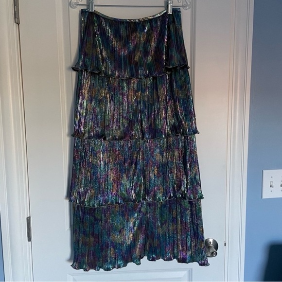 New! Set! Saylor x free people Gianna Top and Skirt metallic 17040 - Picture 13 of 14
